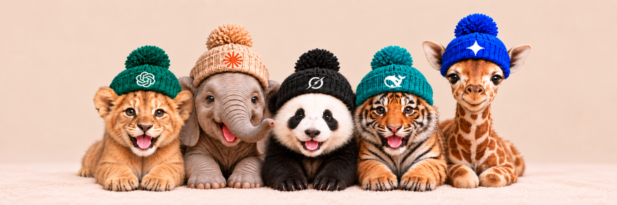 The full ZOO AI animal crew